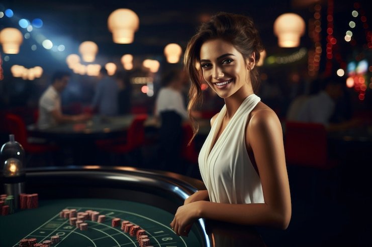 Live dealer at pos4d daftar Plushie Frenzy roulette table with professional studio lighting